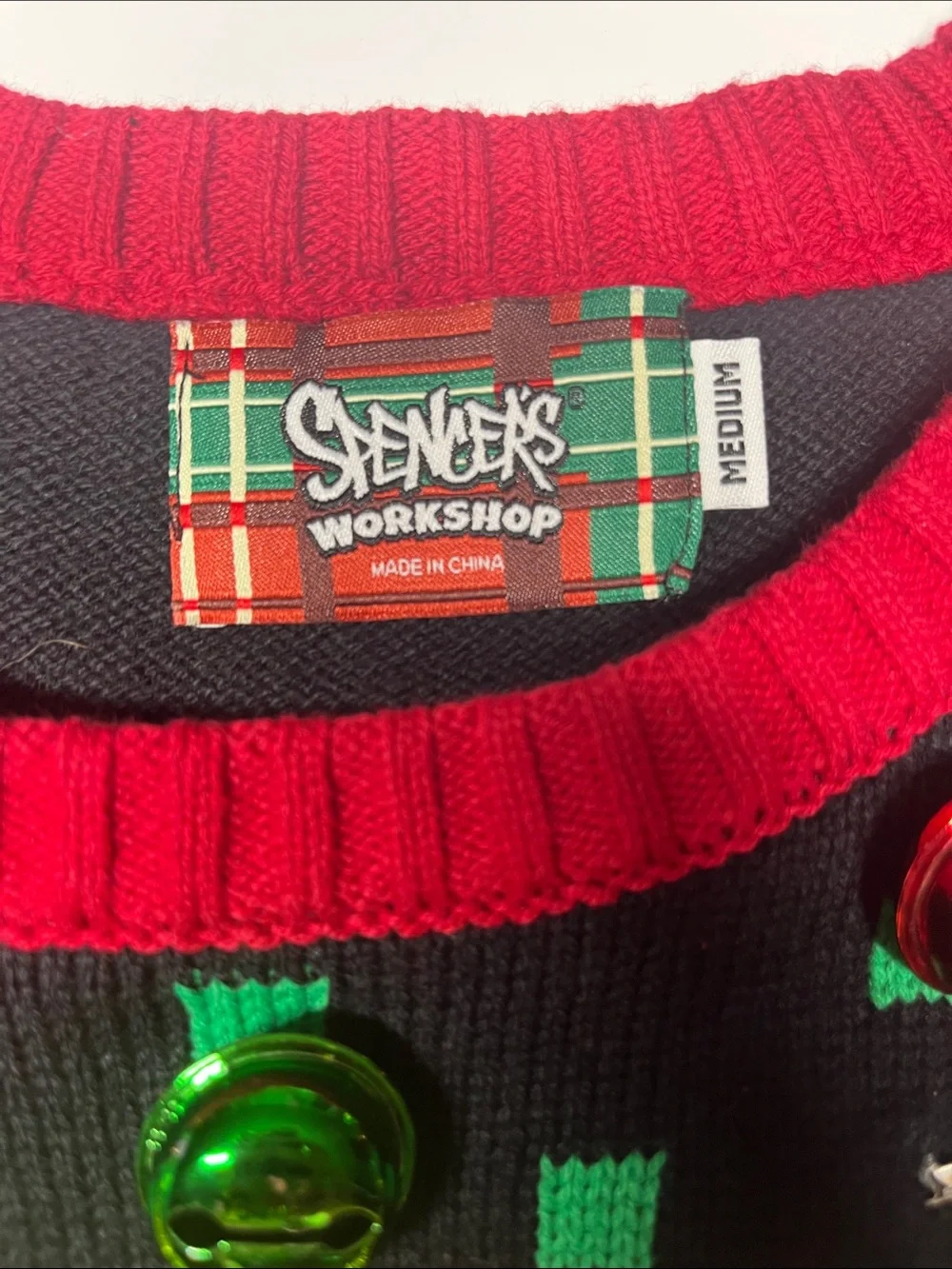 Spencer’s Novelty Christmas Sweater w/ Lights and Sounds